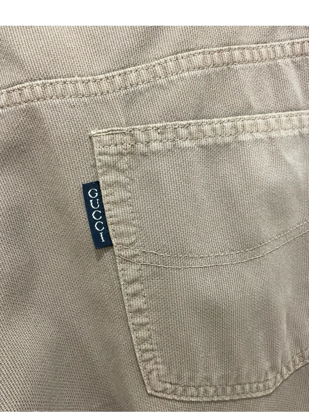 Gucci Vintage Men’s Straight Khaki Jeans Size 54